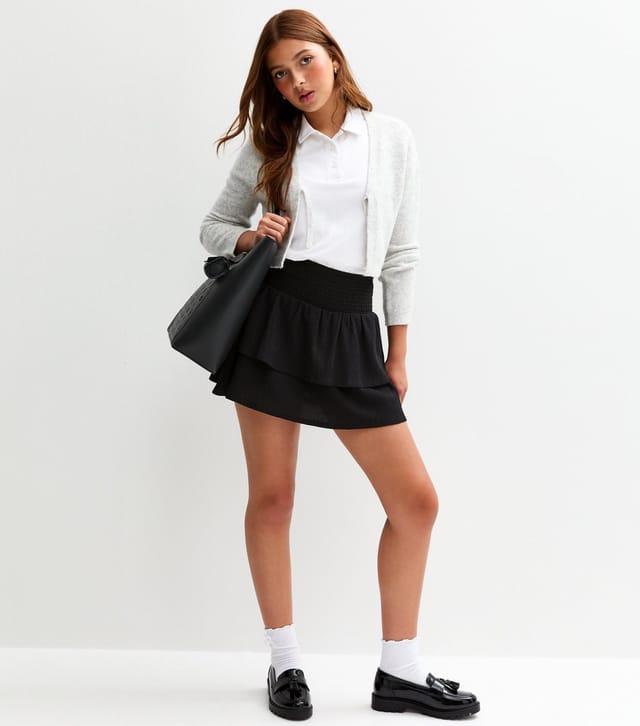 New Look Girls' Black Rara School Skirt New Look - 3