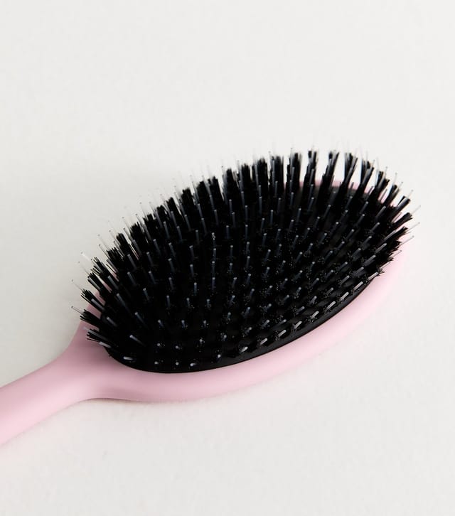 Brushworks Light Pink Smoothing Mixed Bristle Hairbrush Brushworks New Look - 2