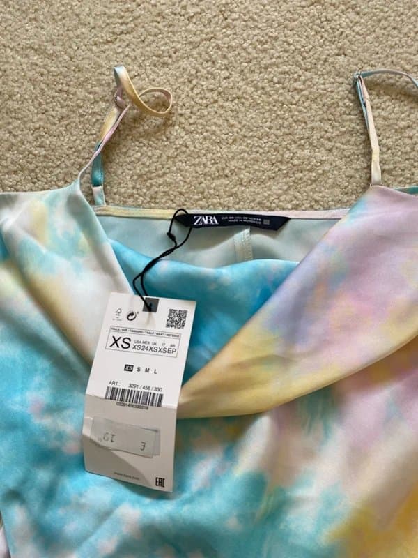 Zara zara tie dye cami top