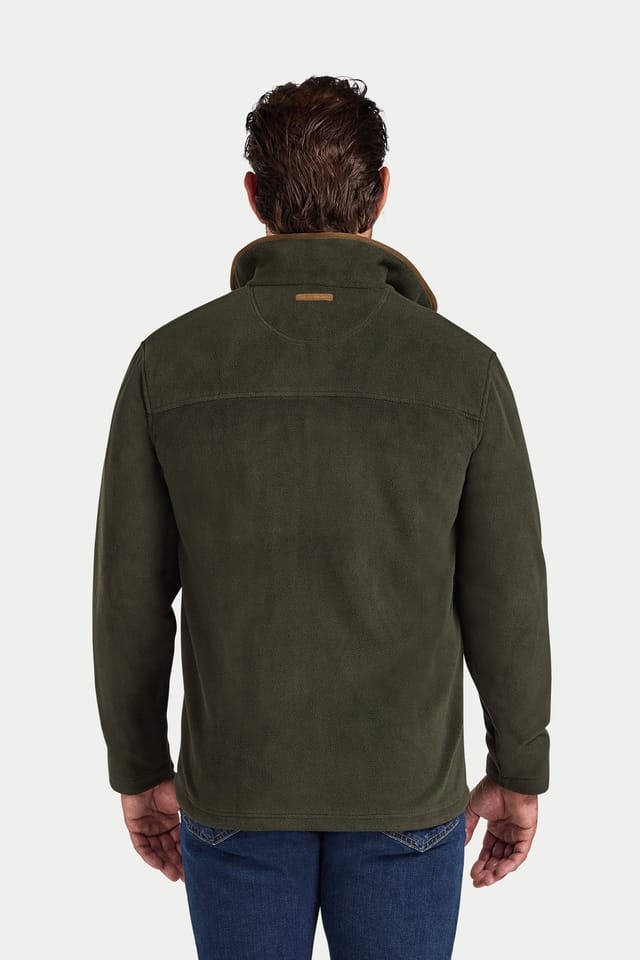 raging bull Raging Bull Men's Fleece Zip Through Jacket in Dark Green - 2