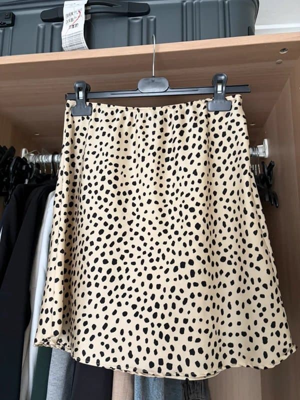ASOS Design Asos cheetah print satin mini skirt