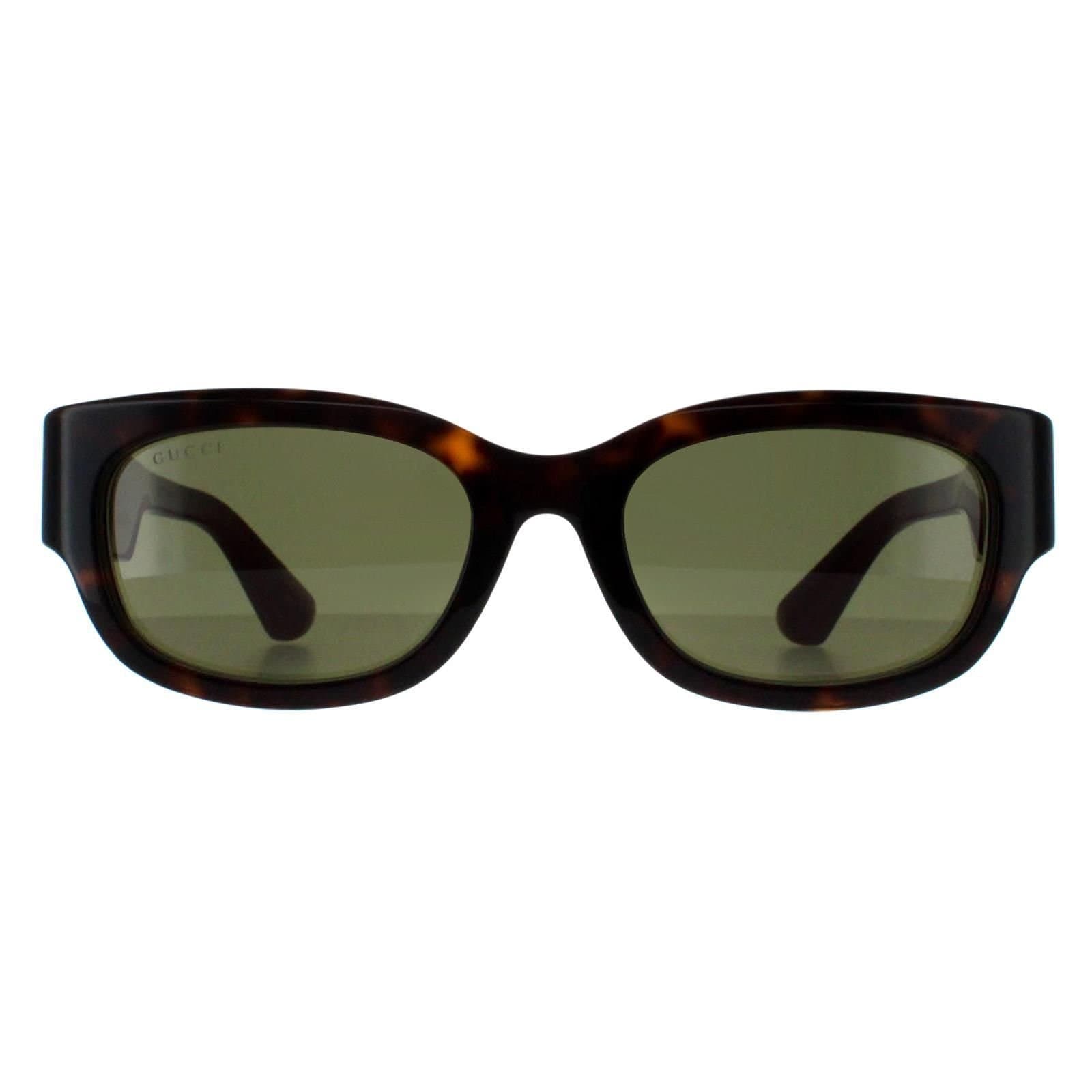 Gucci Gucci Women's Square Havana with Green & Red Green GG1667SK in Brown