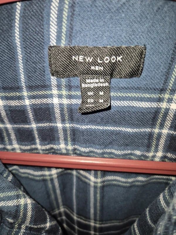 New Look Blue plaid shirt
