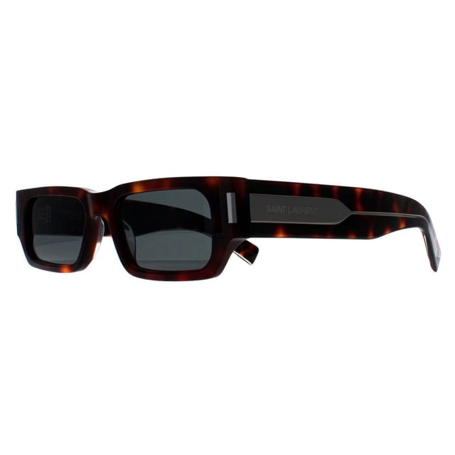 Saint Laurent Saint Laurent Men's Rectangle Havana Crystal Black SL660 in Brown - 2