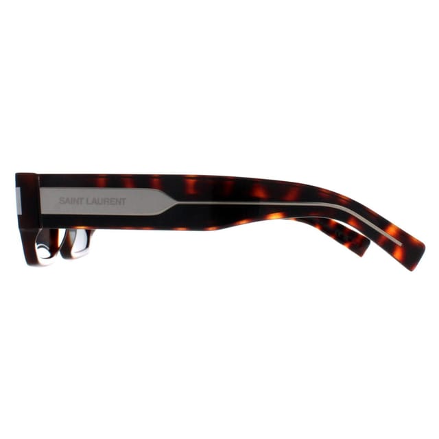 Saint Laurent Saint Laurent Men's Rectangle Havana Crystal Black SL660 in Brown - 3