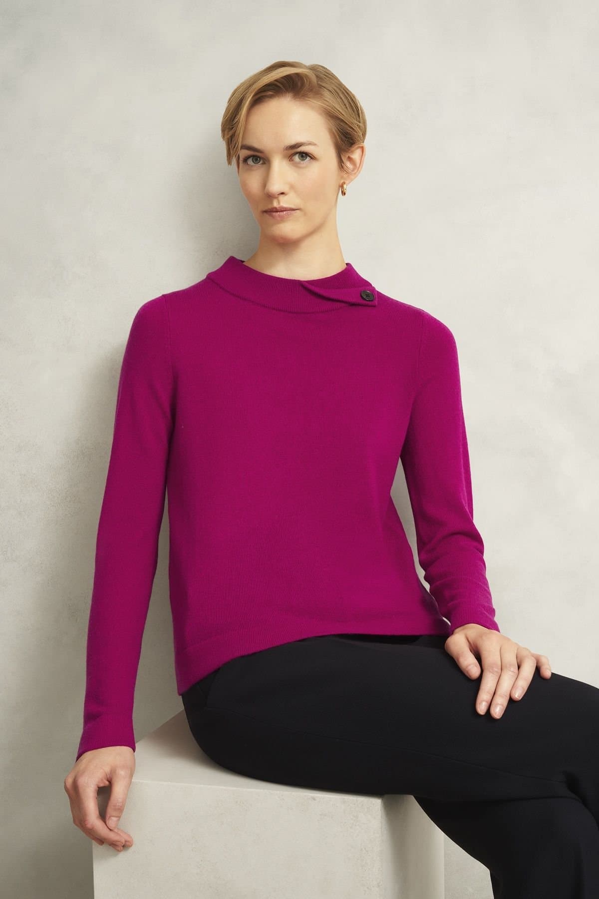 Hobbs London Hobbs London Women's Talia Jumper in Fuchsia