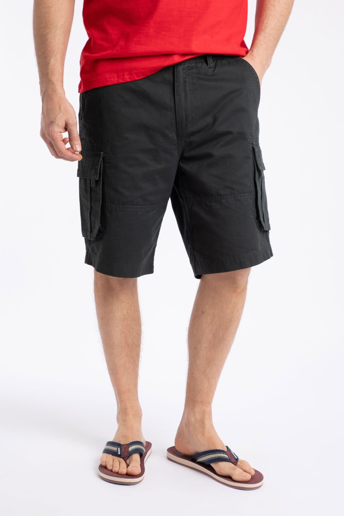 Weird Fish Weird Fish Men's Rigney Cargo Shorts in Jet Black