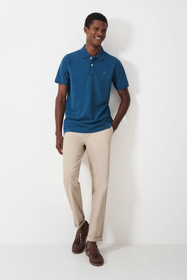 Crew Clothing Crew Clothing Men's Classic Pique Polo Moroccan Blue - 2