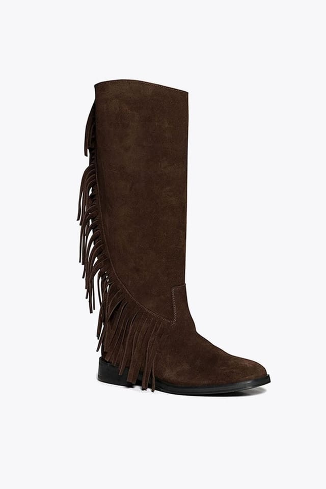 Steve Madden STEVE MADDEN Women's 'Nigella Boot Brown' Suede Boots in Brown - 2