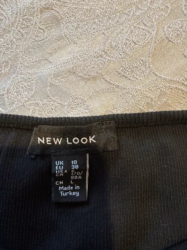 New Look New Look - Black Lace Crop Top (S/8-10)