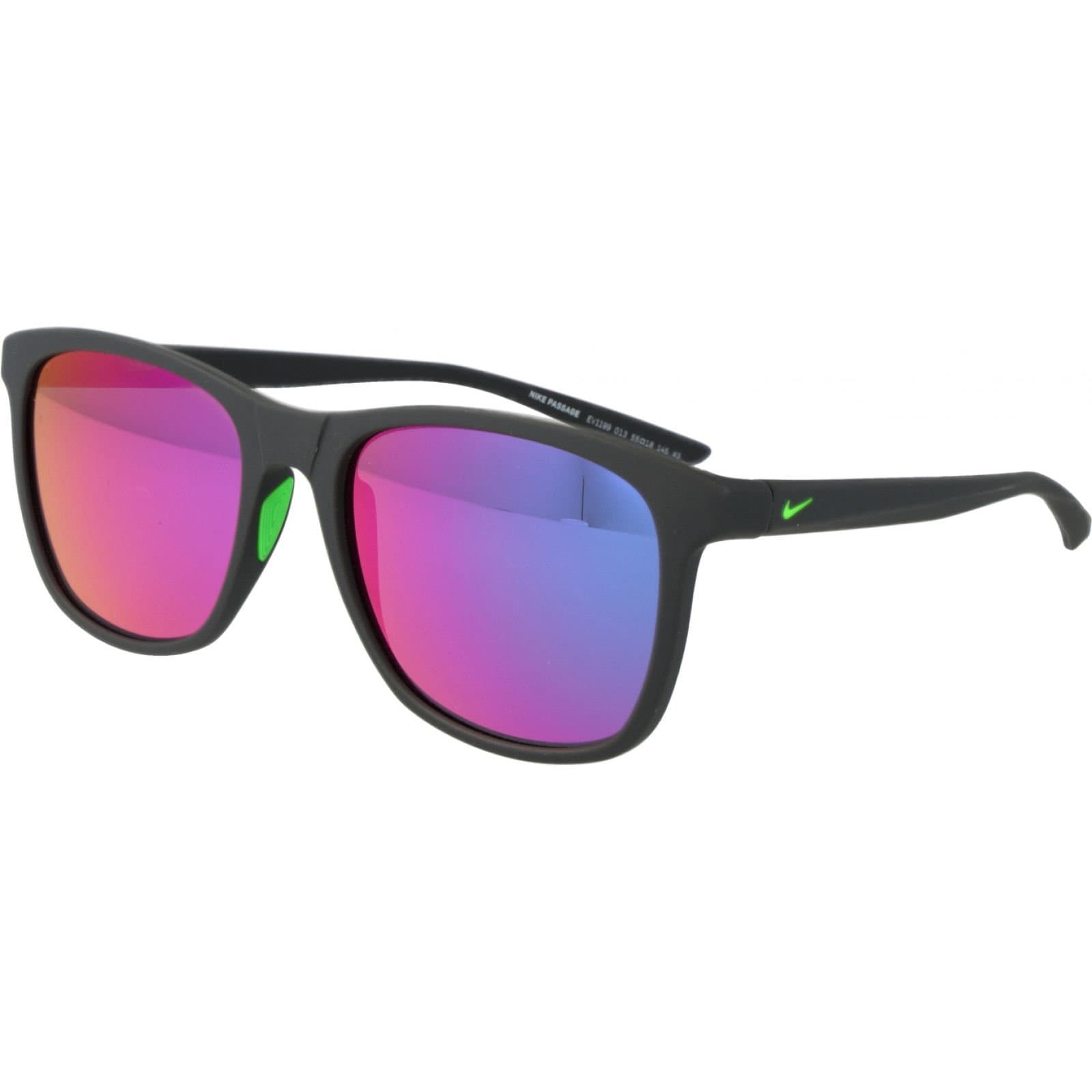 Nike Nike Men's EV1199 55013 Passage Square/Rectangle Sunglasses in Black