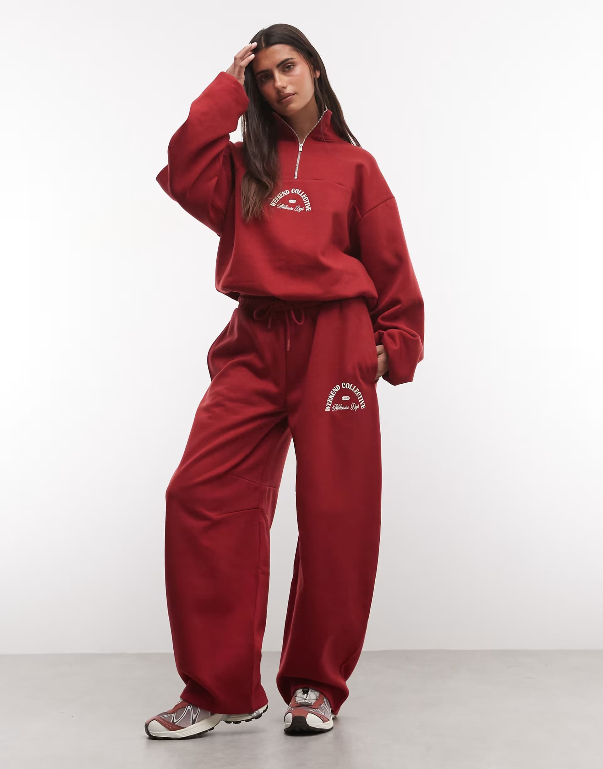 ASOS Weekend Collective co-ord in red