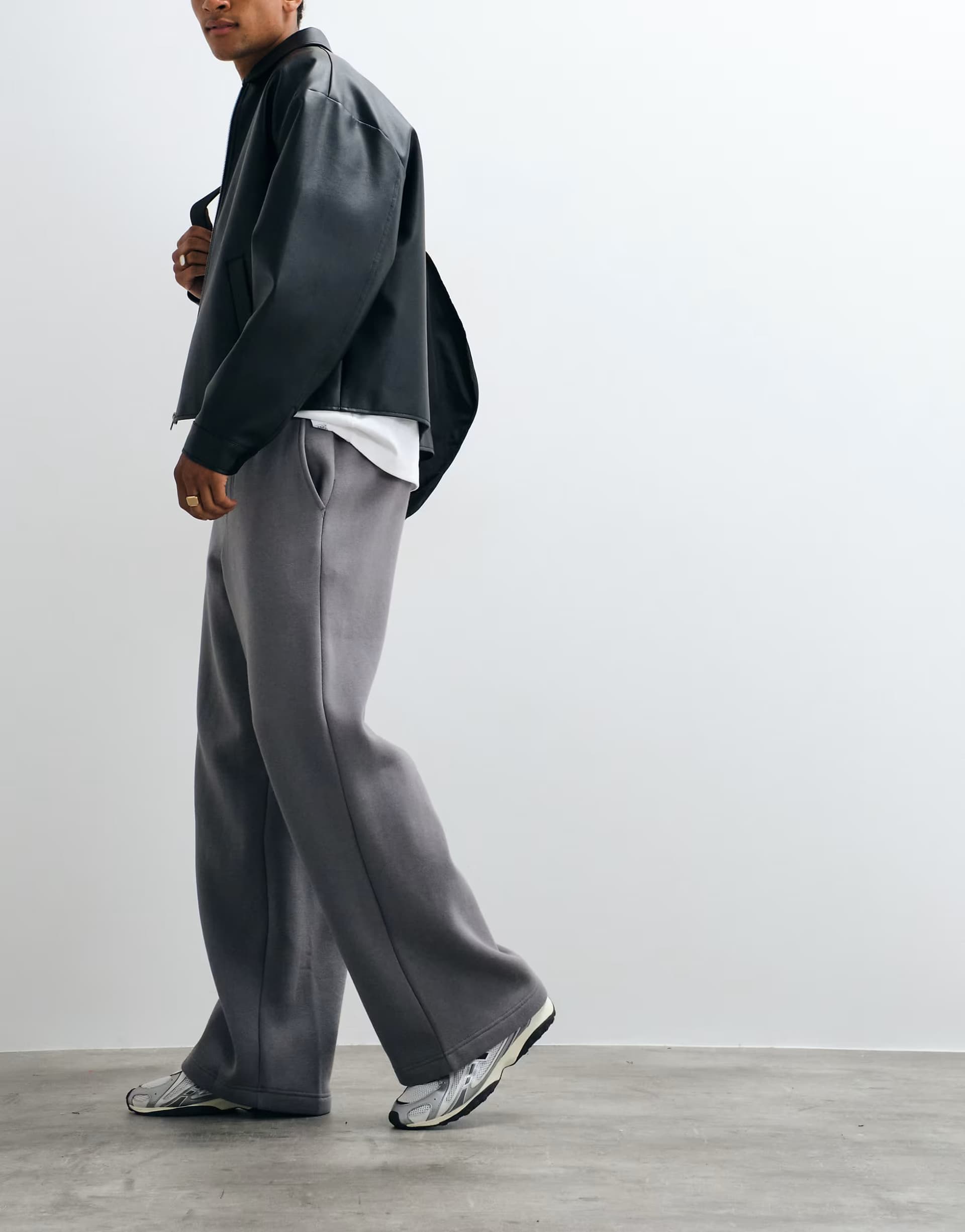 ASOS Cotton On super baggy jogger in slate stone