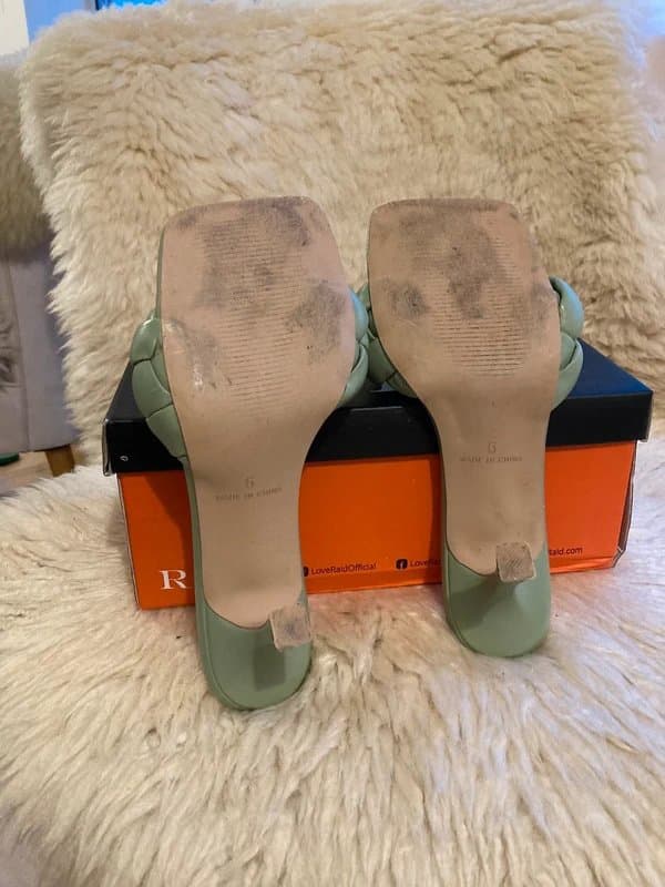 ASOS Green plaited sandals