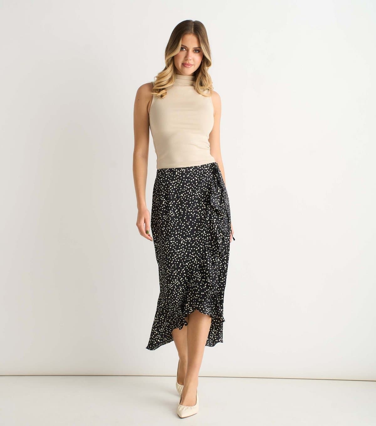 Gini London Women's Black Animal Print Skirt Gini London New Look