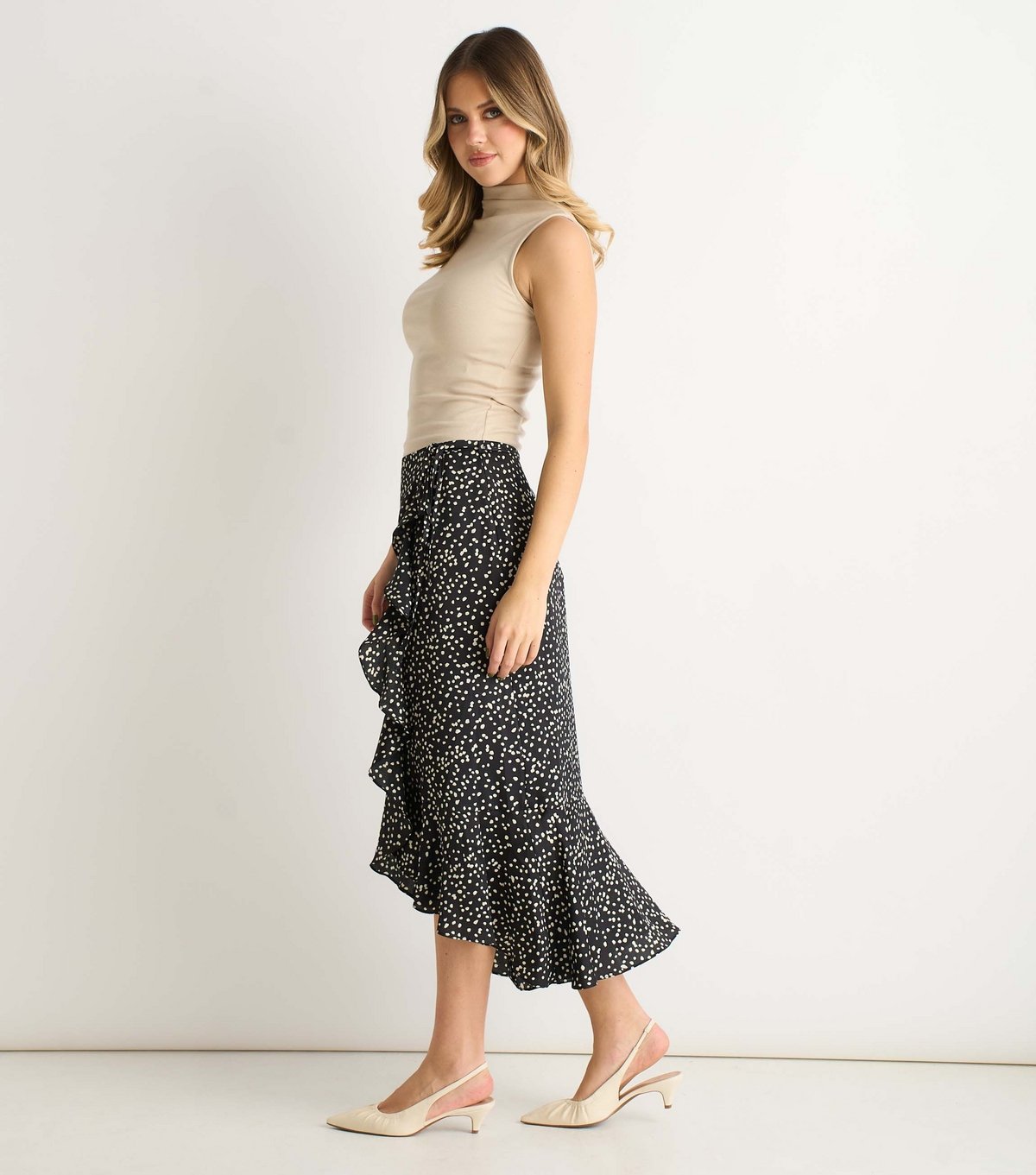 Gini London Women's Black Animal Print Skirt Gini London New Look - 3