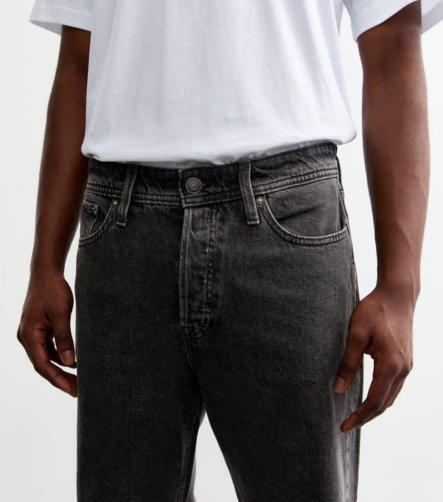 jack & jones Men's Black Relaxed Jeans Jack & Jones New Look - 3