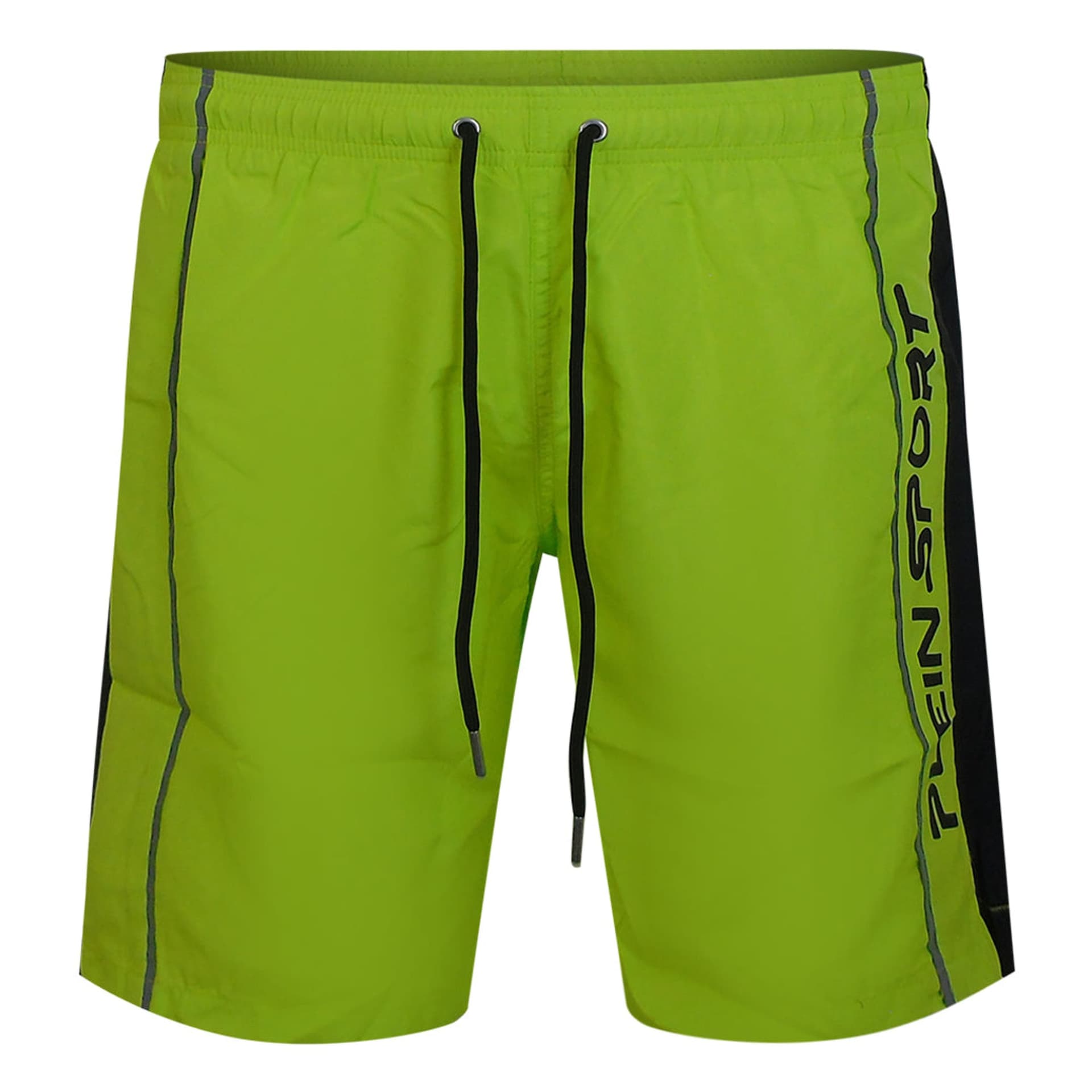 Plein Sport Plein Sport Men's Performance Logo Board Shorts in Lime