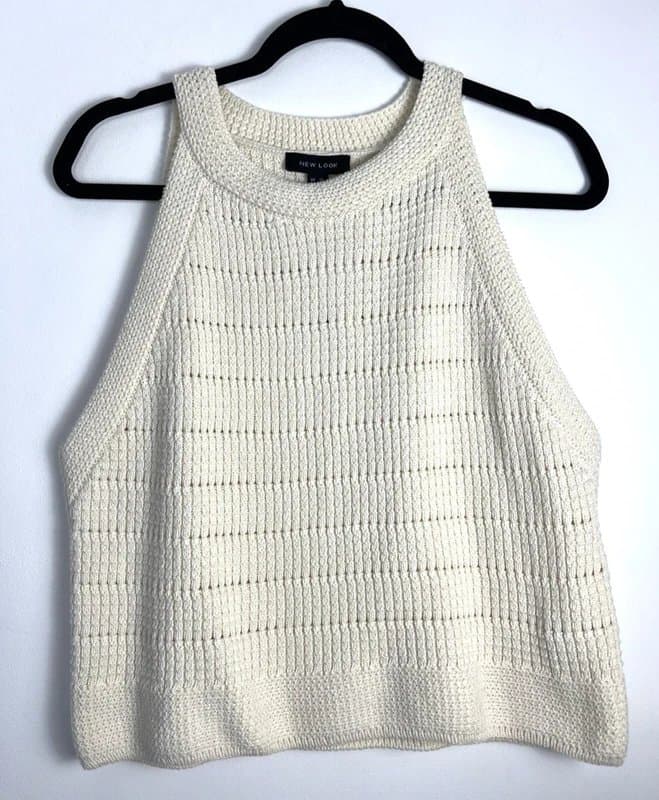 New Look New look - knit halter vest - size 20 - beige