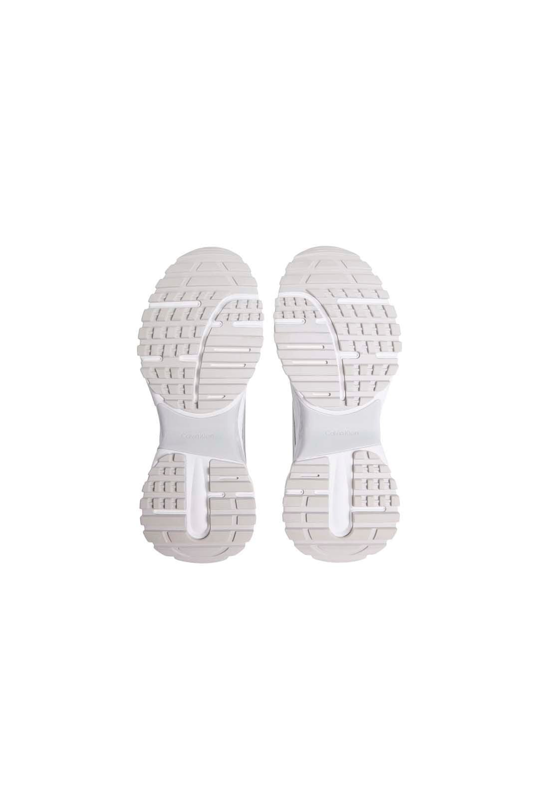 Calvin Klein Calvin Klein Women's Hike Run Ckstripe Mesh Metbright White/Silver in White - 4