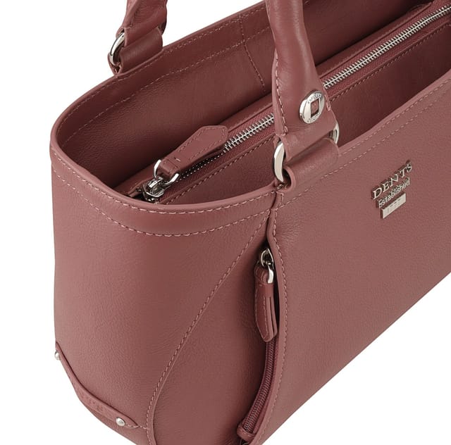 Dents Dents Women's Marlborough Leather Shoulder Bag in Pink - 3