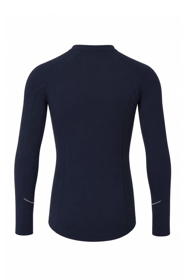 David Luke David Luke Men's Long Sleeve Base Layer Top in Navy - 2
