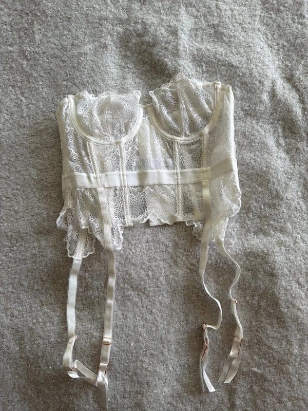 ASOS Ivory Lace Corset 34B
