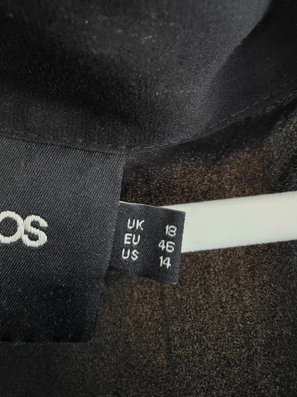 ASOS Black Chiffon Kimono Size 18