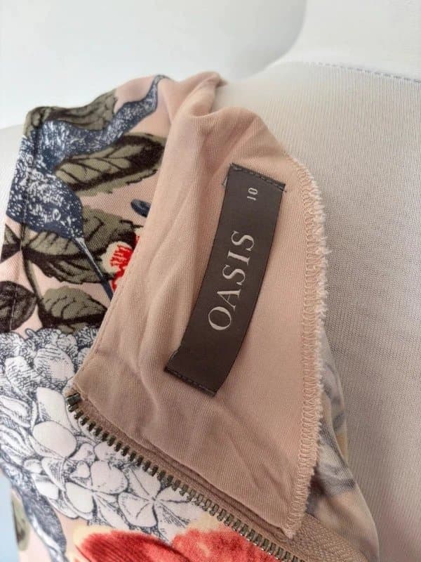 Oasis Oasis hummingbird floral print lace cami top - size 10