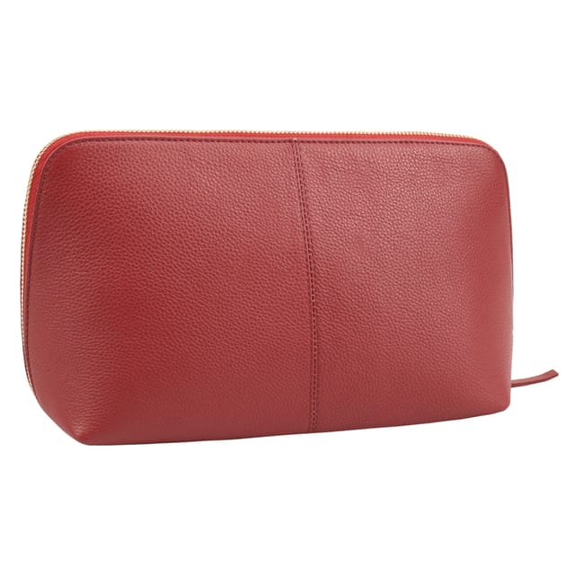Paul Costelloe Paul Costelloe Women's Lahn Leather Pouch in Red - 2