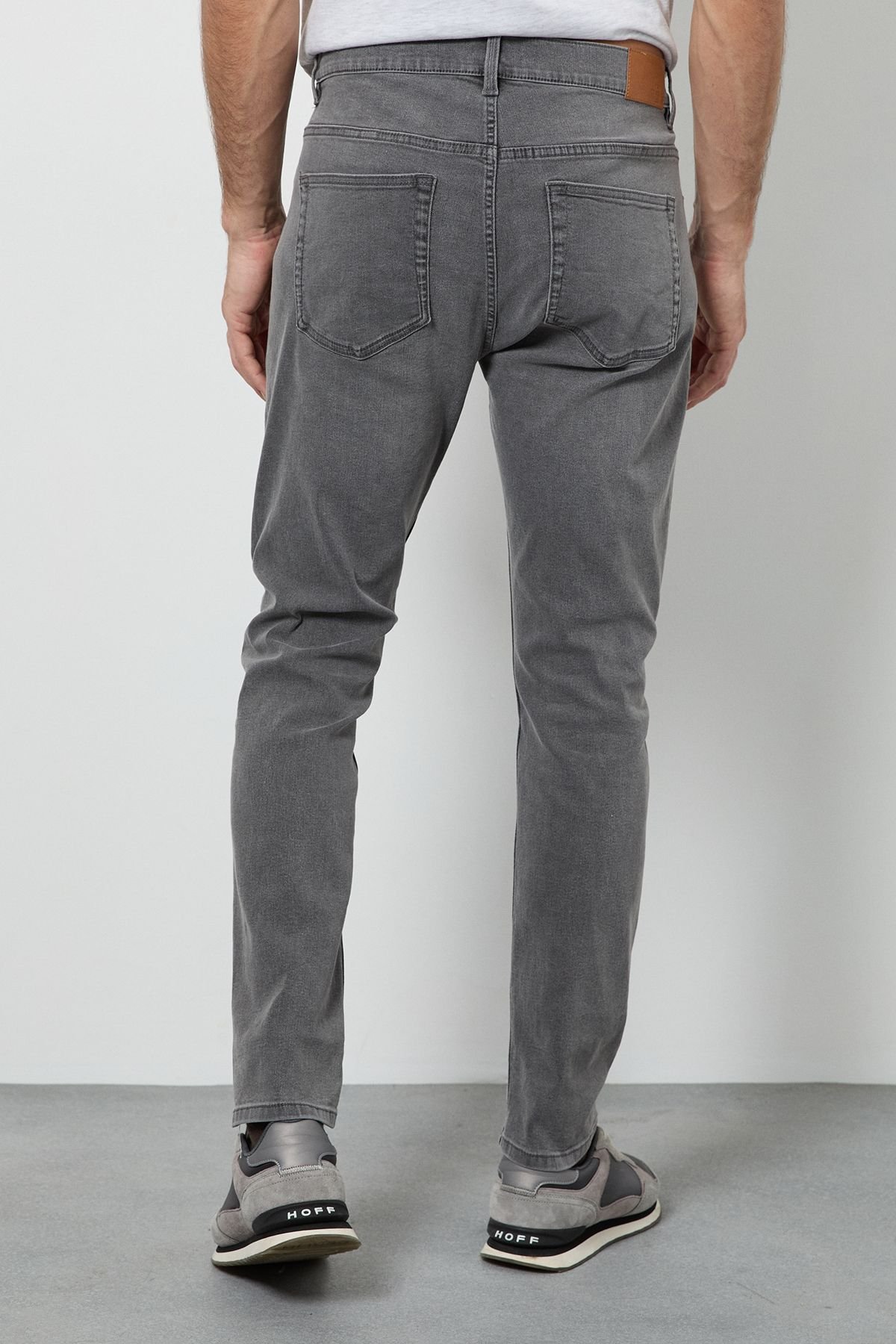 Burton Burton Men's Grey Stretch Skinny Fit Jeans - 3