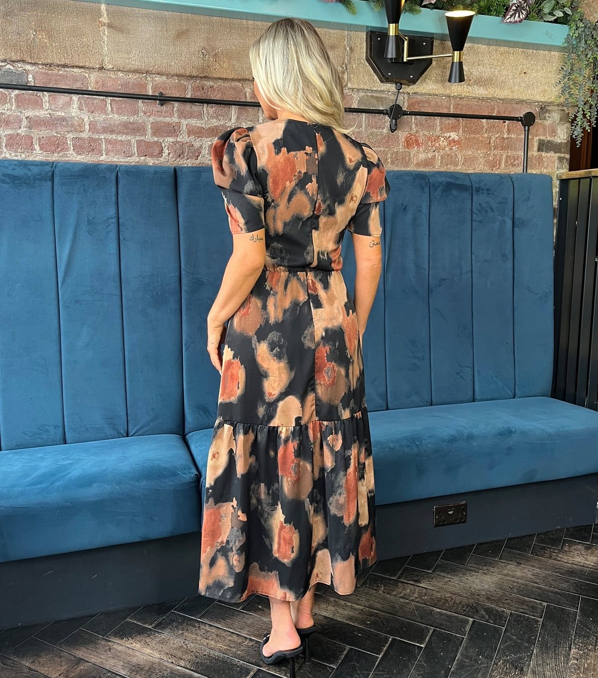 AX Paris Women's Black Abstract Print Midi Dress AX Paris New Look - 3