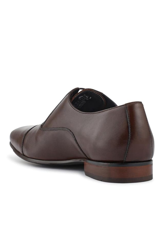 Jones Bootmaker Jones Bootmaker Men's Montreal Smart Leather Shoes in Brown - 3