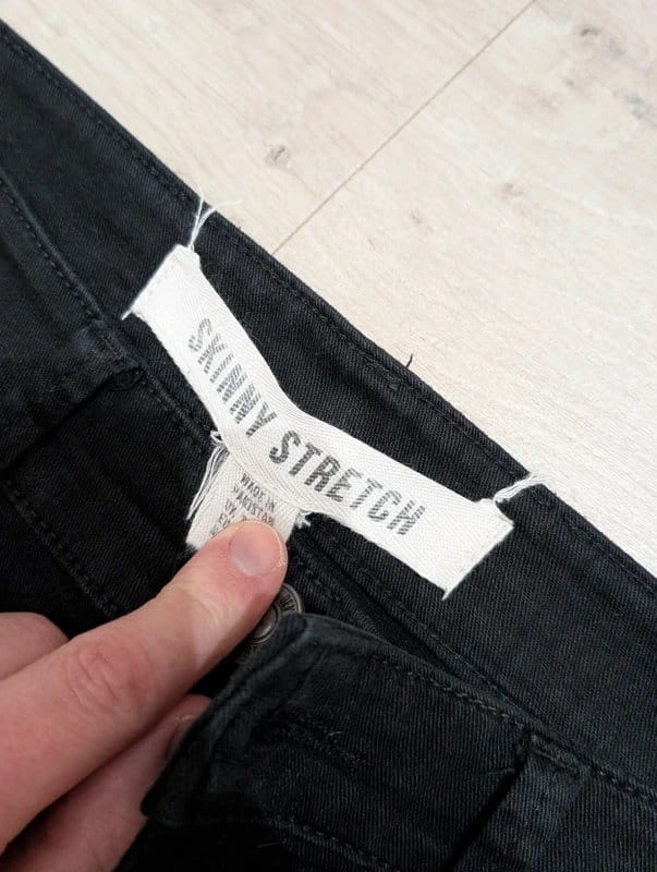 New Look Black Skinny Ripped Jeans W34 L30