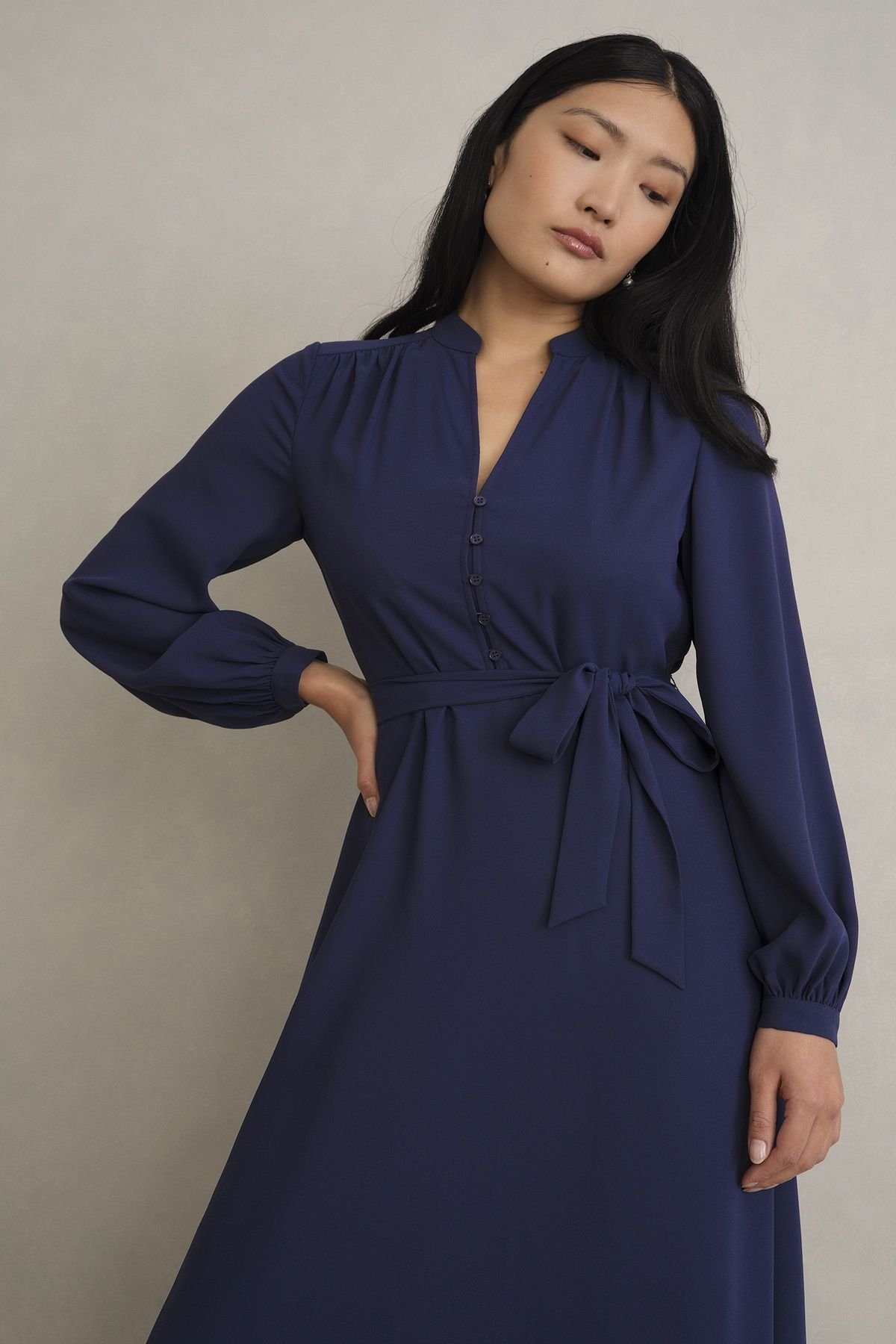 Hobbs London Hobbs London Women's Lettie Dress in Dark Navy - 3