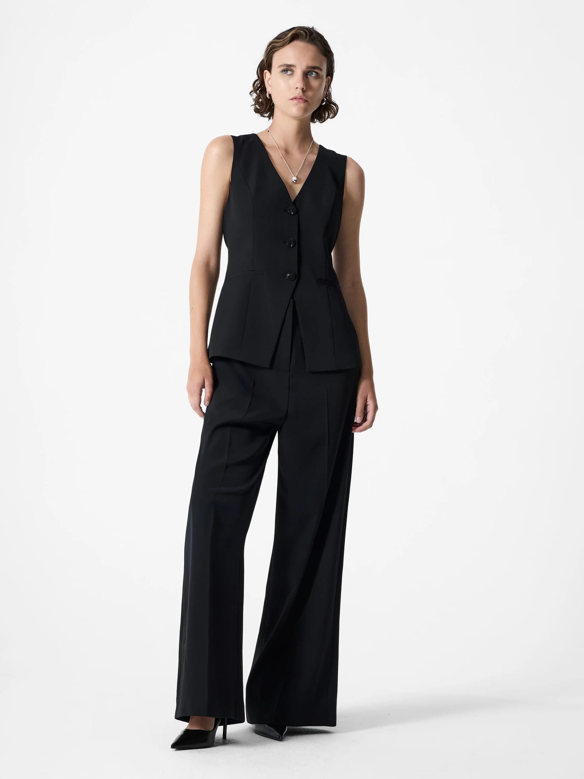 French Connection Black Tailored Jumpsuit