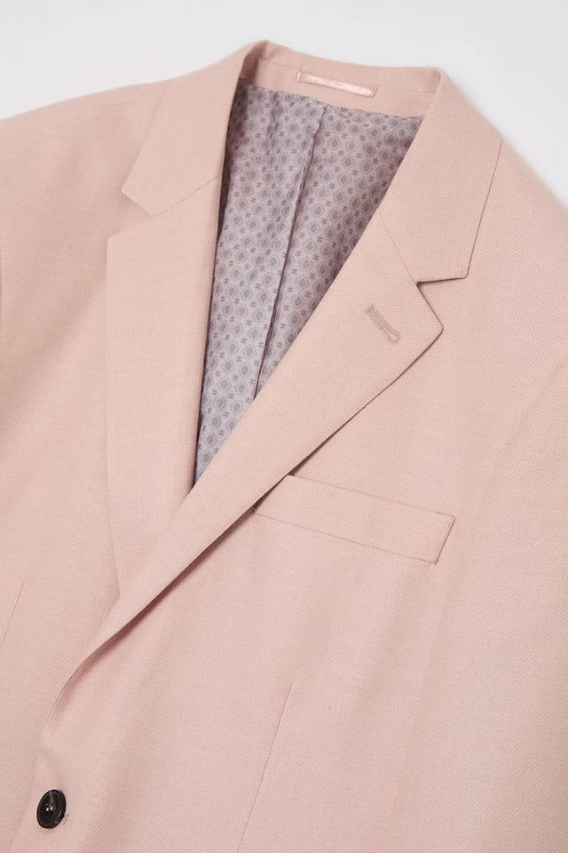 Burton Burton Men's Light Pink Slim Fit Suit Jacket - 2