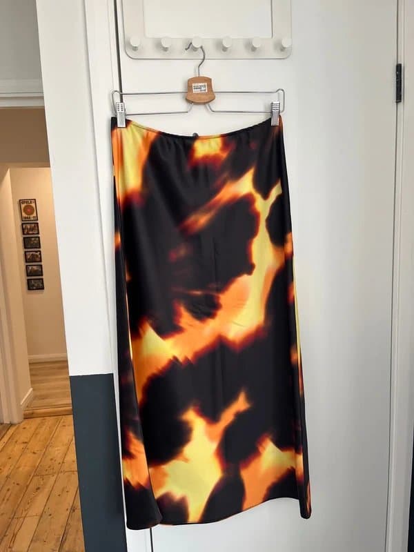 ASOS ASOS satin amber midi skirt