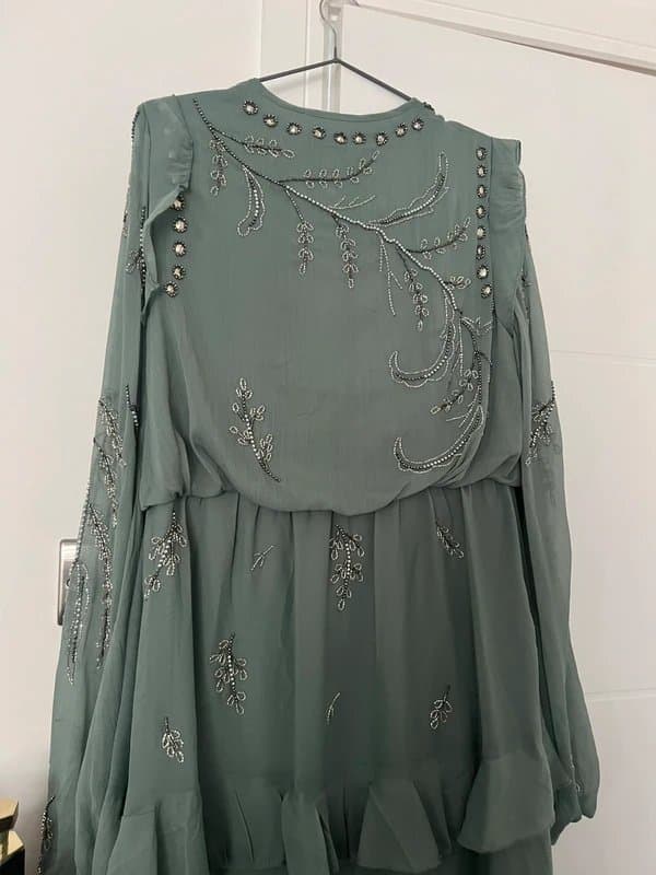 ASOS Sage green embellished dress
