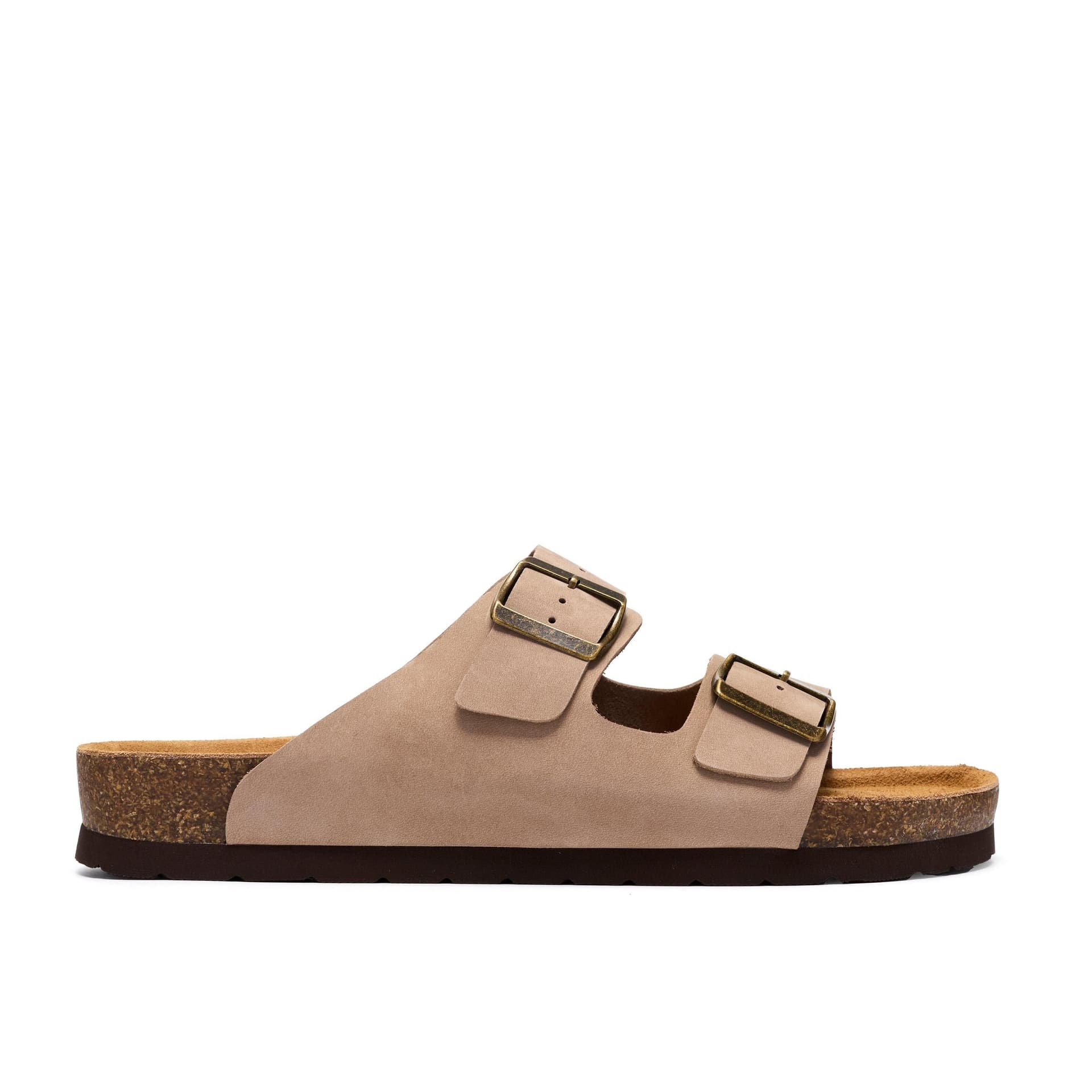 Clarks Clarks Men's Sidmouth Strap Khaki Nubuck Sliders in Green