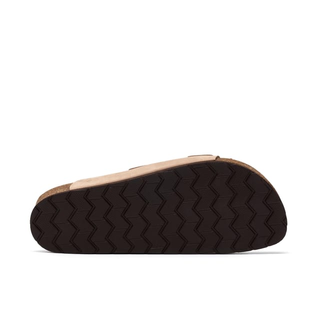 Clarks Clarks Men's Sidmouth Strap Khaki Nubuck Sliders in Green - 3
