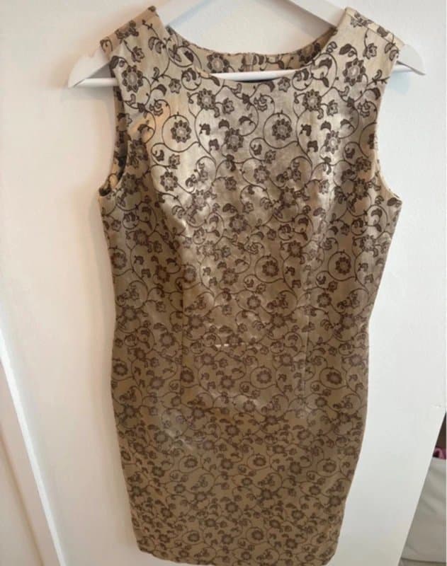 style report Style Report Vintage Style Floral Jacquard cocktail Party Dress