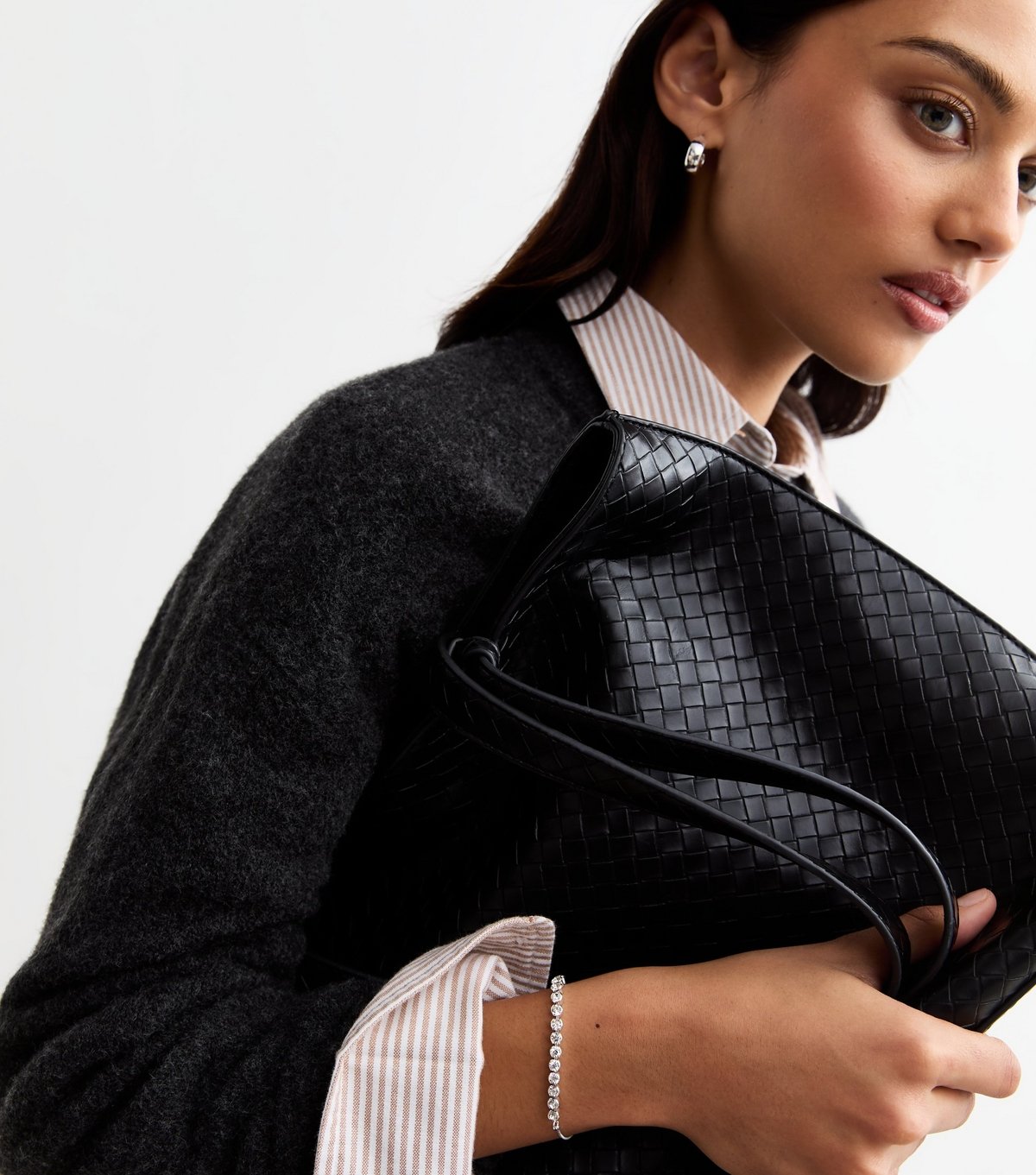 New Look Silver Plated Diamanté Bracelet New Look - 2