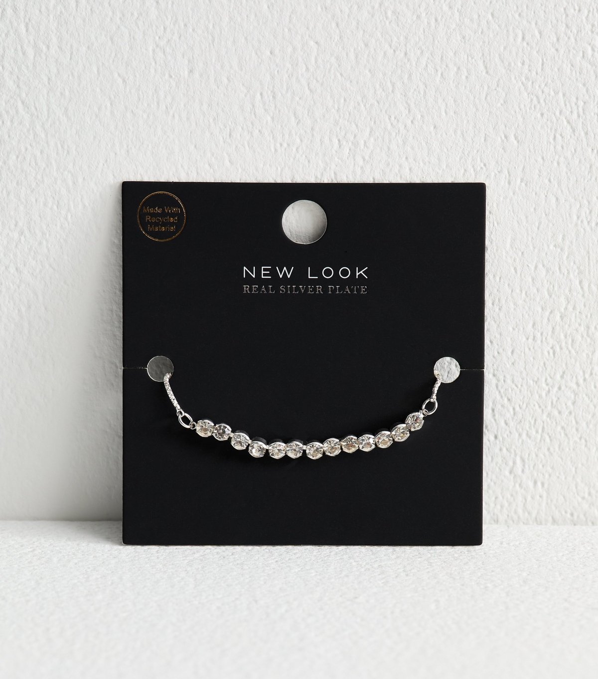 New Look Silver Plated Diamanté Bracelet New Look - 3