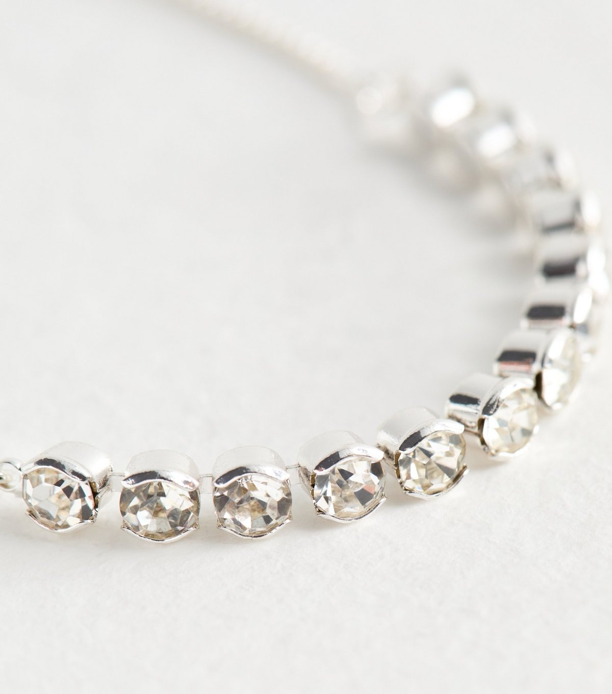 New Look Silver Plated Diamanté Bracelet New Look - 4