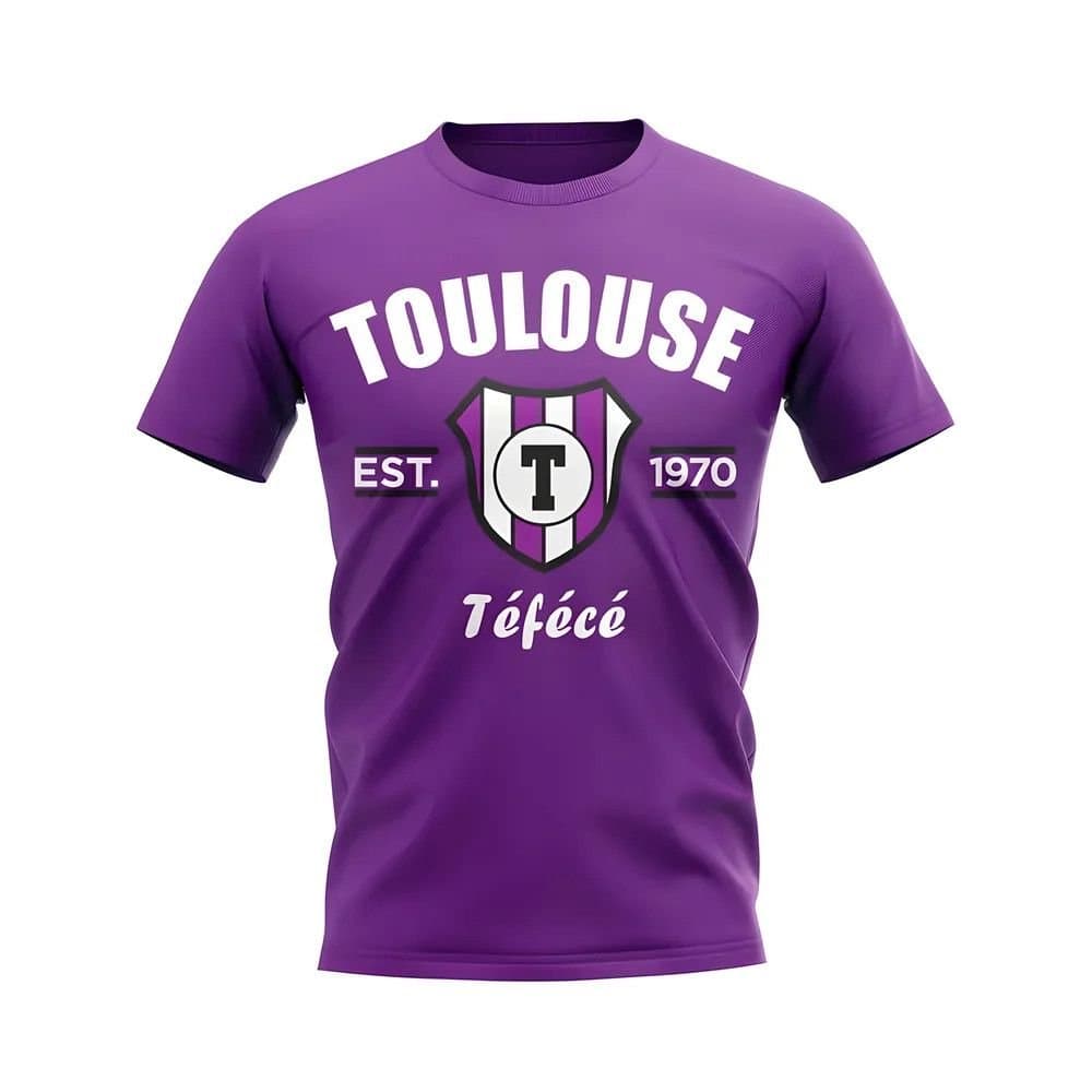 Toulouse Toulouse Men's Personalised Purple Football T-Shirt