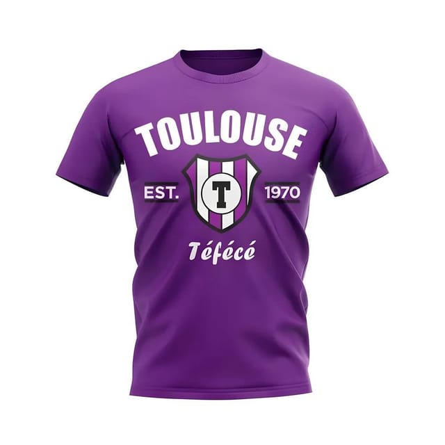 Toulouse Toulouse Men's Personalised Established Football T-Shirt in Purple - 2