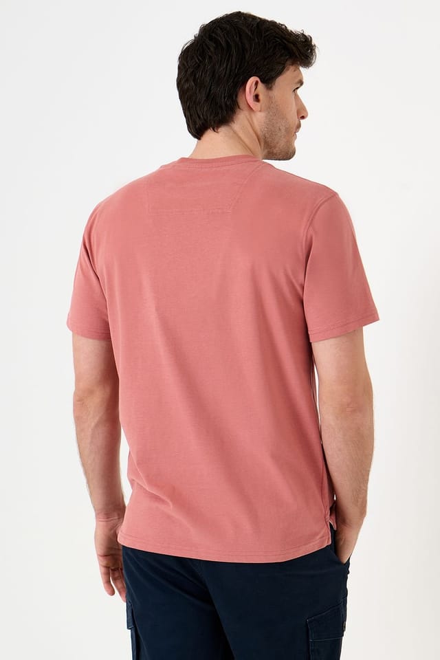 Saltwell Saltwell Men's Graphic Print Cotton T-Shirt in Pink - 2