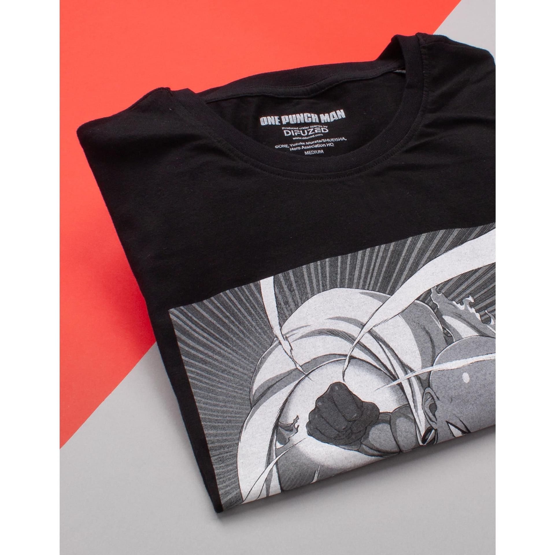 One Punch Man One Punch Man Men's Short Sleeved T-Shirt | Black | Official Merch - 4