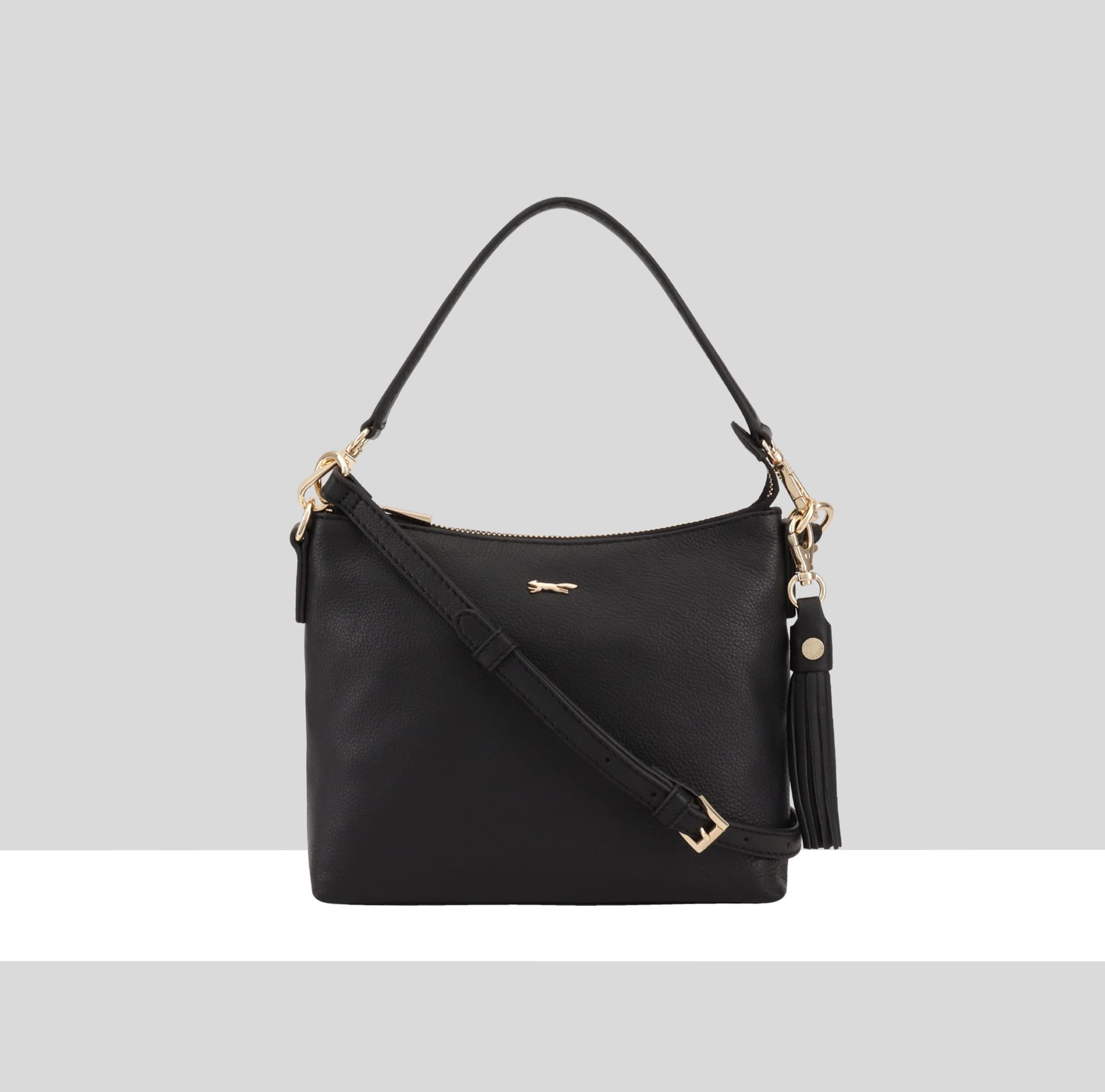 Paul Costelloe Paul Costelloe Women's Mestolo Leather Day Bag in Jet Black